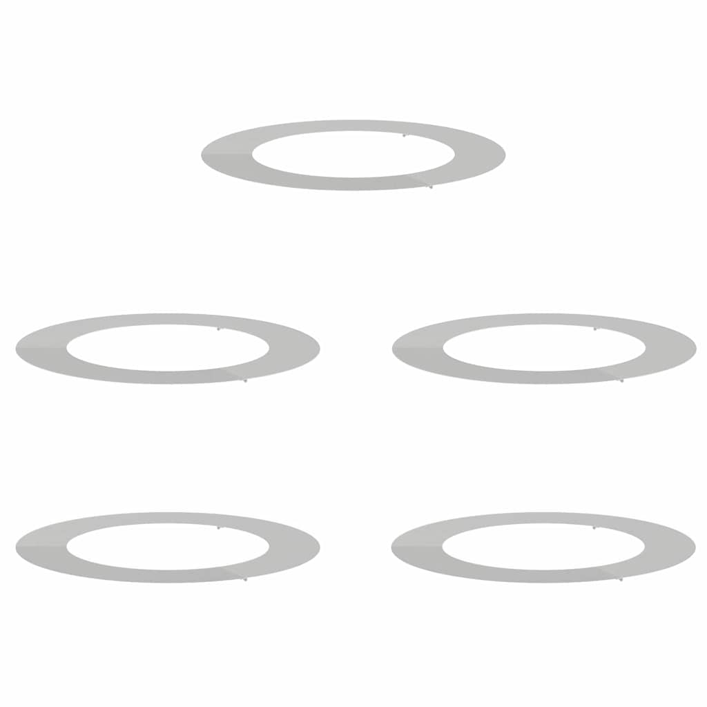 geschikt voor platte boomringen 5 pcs Zilver Ø60 / 90 cm is nu te koop bij PeponiXL, paradijselijk wonen!
