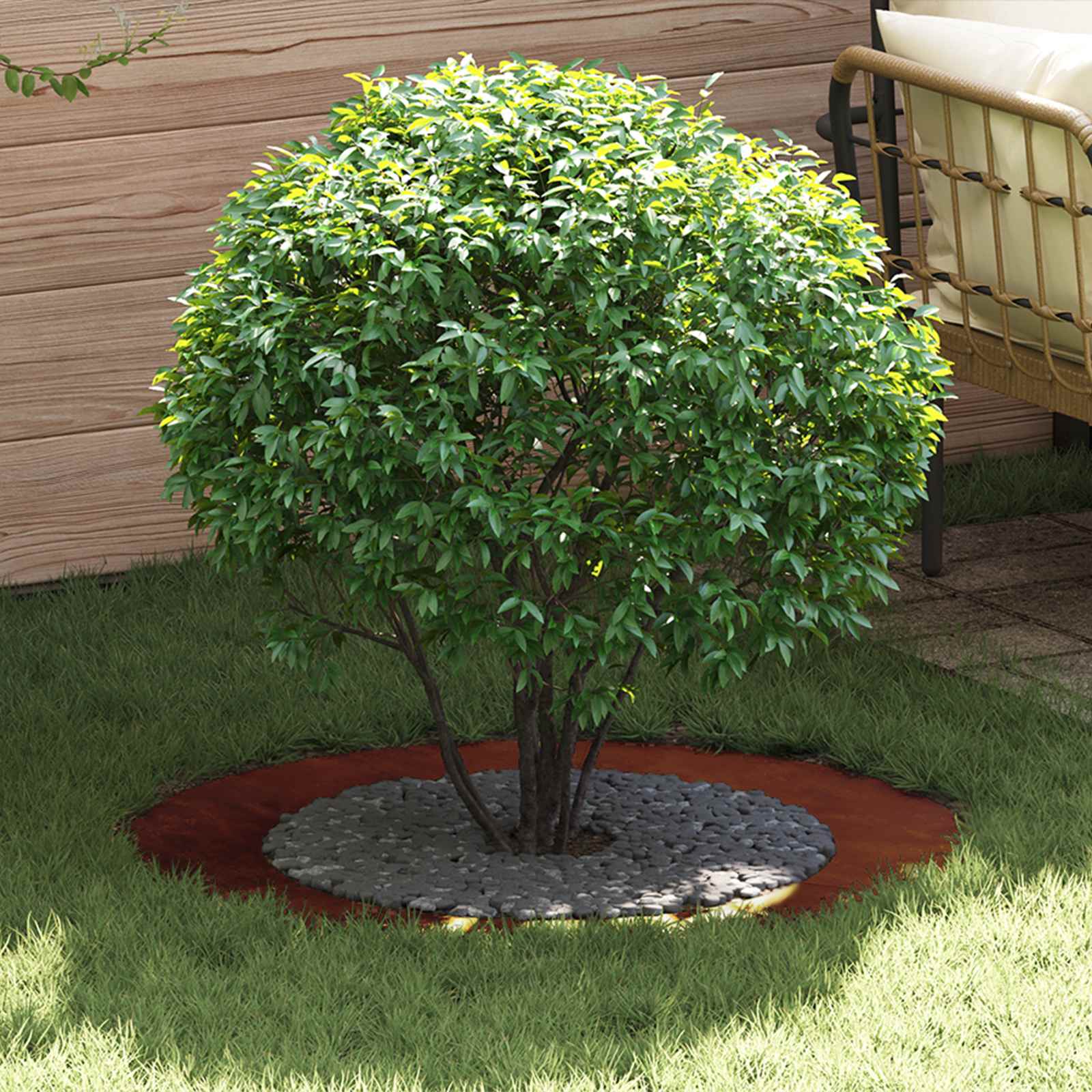 geschikt voor platte boomring Bruin Ø60 / 90 cm Cortenstaal is nu te koop bij PeponiXL, paradijselijk wonen!