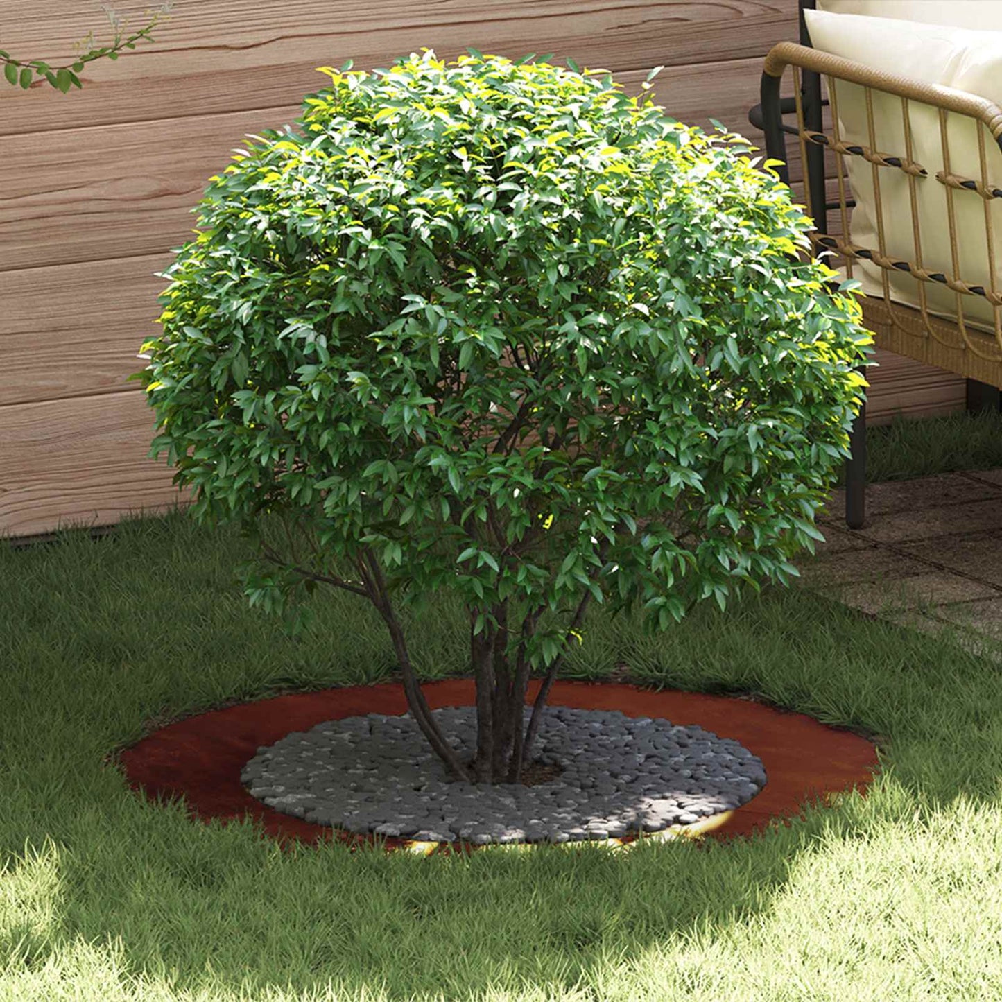 geschikt voor platte boomringen 5 pcs Bruin Ø60 / 90 cm is nu te koop bij PeponiXL, paradijselijk wonen!