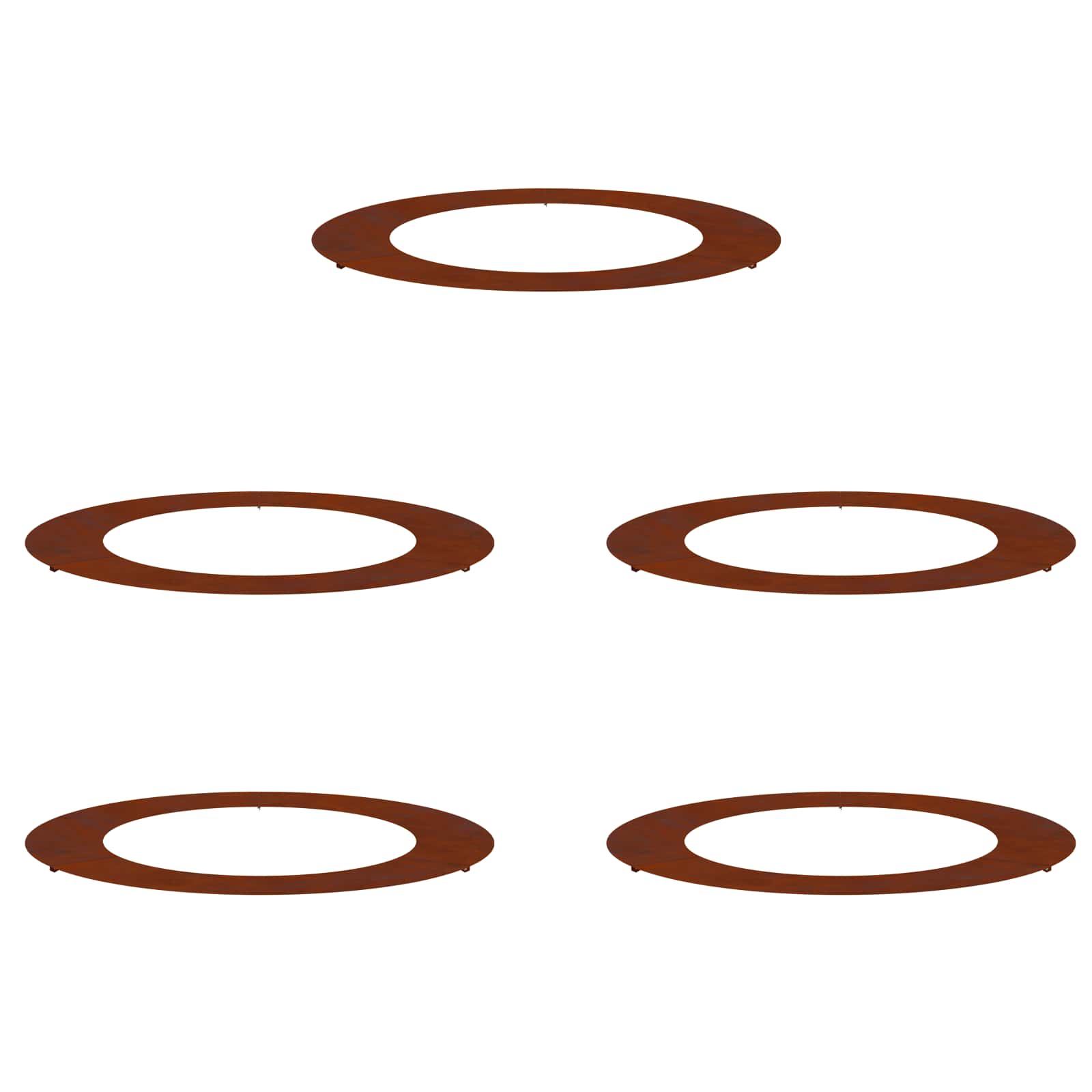 geschikt voor platte boomringen 5 pcs Bruin Ø60 / 90 cm is nu te koop bij PeponiXL, paradijselijk wonen!