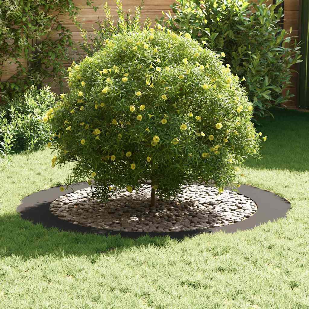 geschikt voor platte boomringen 5 pcs Zwart Ø90 / 120 cm Staal is nu te koop bij PeponiXL, paradijselijk wonen!