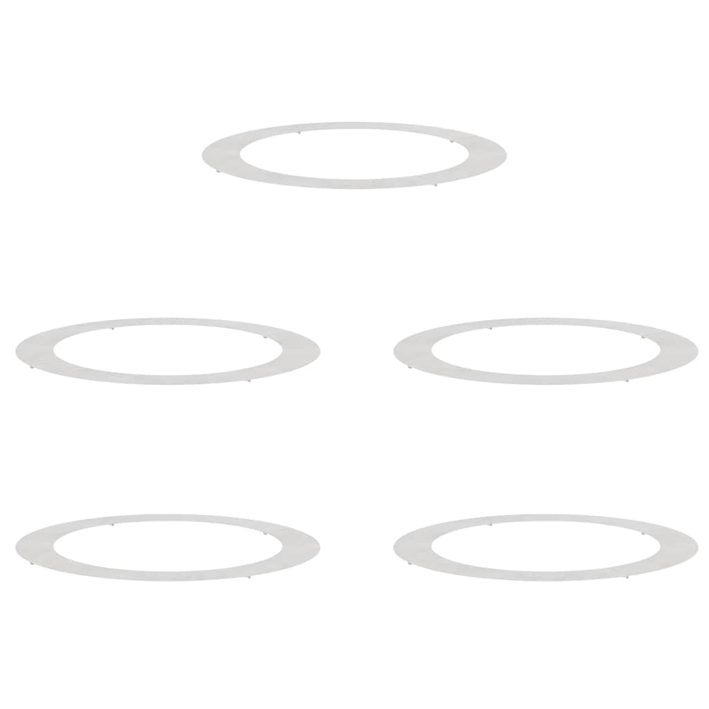 geschikt voor platte boomringen 5 pcs Zilver Ø90 / 120 cm is nu te koop bij PeponiXL, paradijselijk wonen!