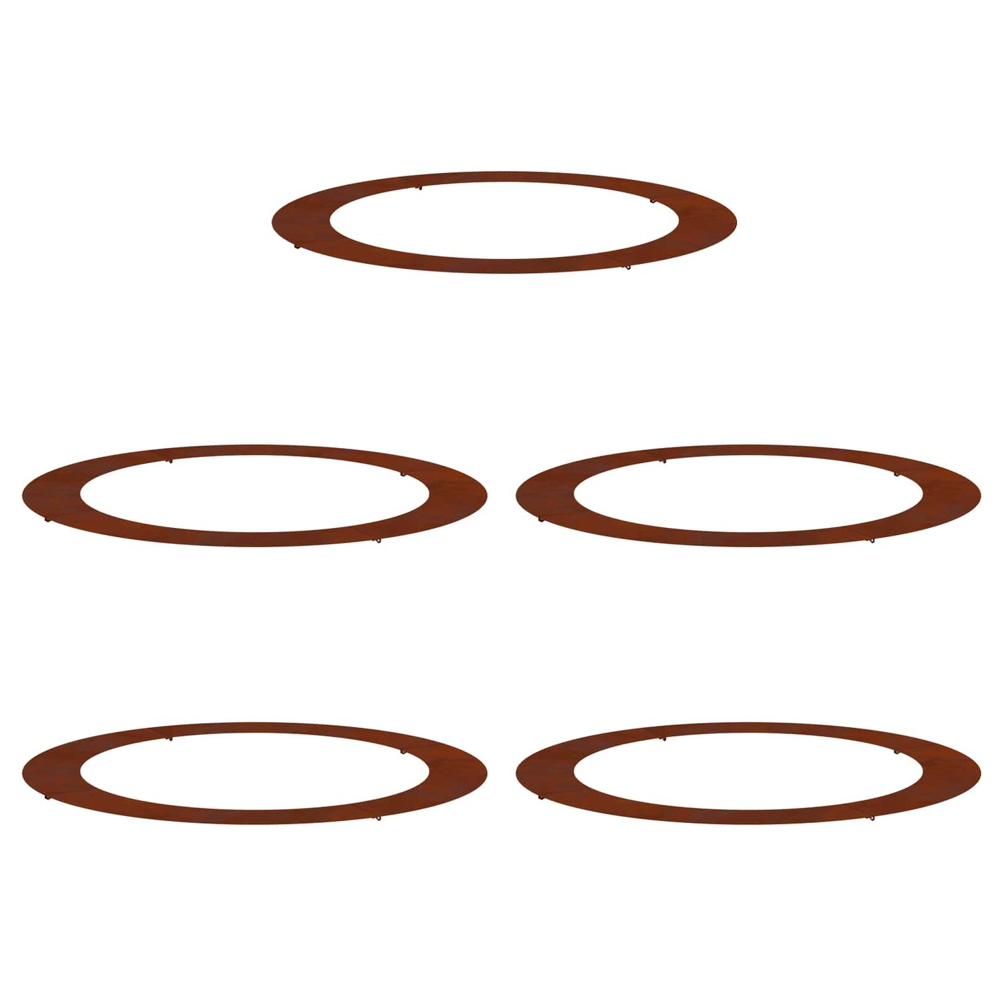 geschikt voor platte boomringen 5 pcs Bruin Ø90 / 120 cm is nu te koop bij PeponiXL, paradijselijk wonen!