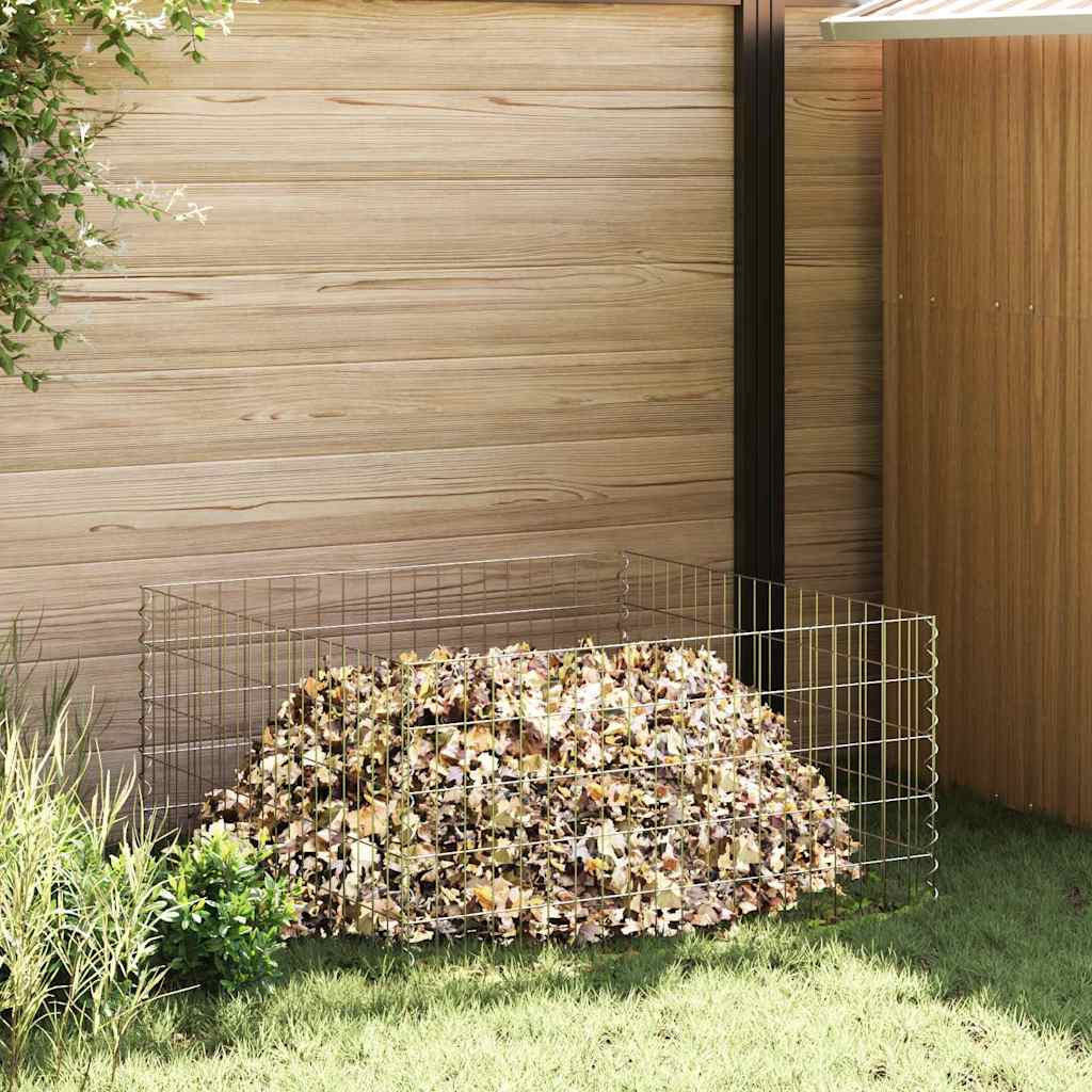 Vierkante Composter 100 x 100 x 50 cm IJzer is nu te koop bij PeponiXL, paradijselijk wonen!