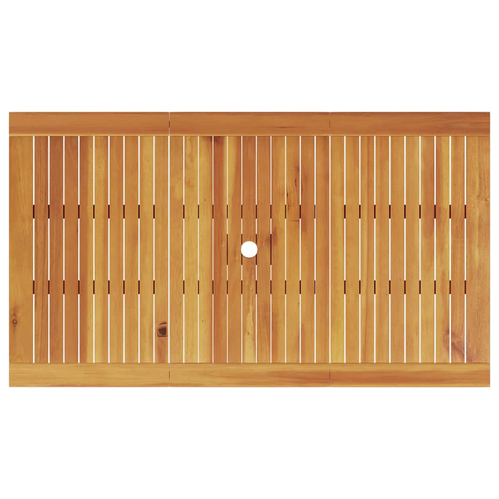 Tuin eettafelset 7 pcs Bruin Massief Acaciahout is nu te koop bij PeponiXL, paradijselijk wonen!