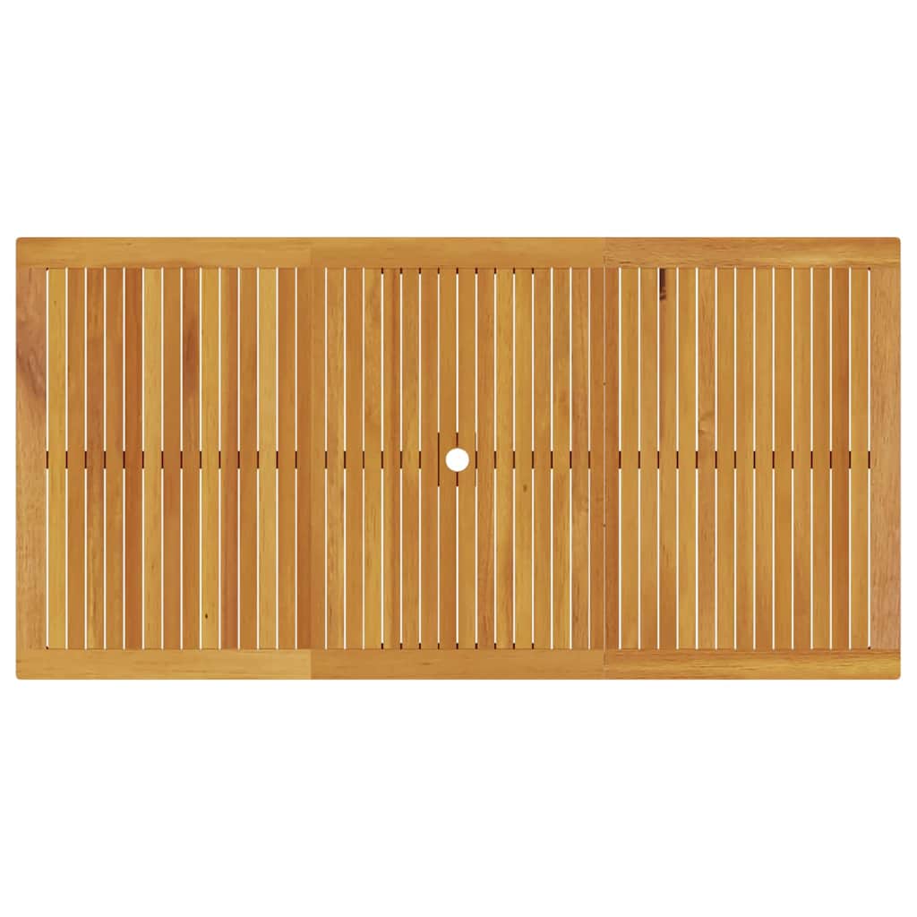 Tuin eettafelset 9 pcs Bruin Massief Acaciahout