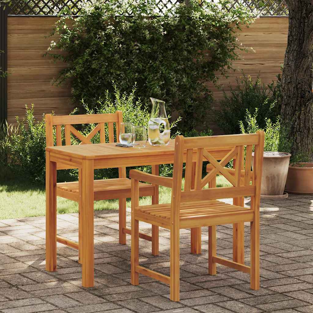Tuin eettafelset 3 pcs Bruin Massief Acaciahout is nu te koop bij PeponiXL, paradijselijk wonen!