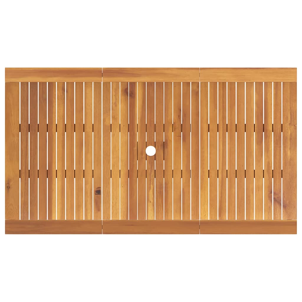 Tuin eettafelset 7 pcs Bruin Massief Acaciahout