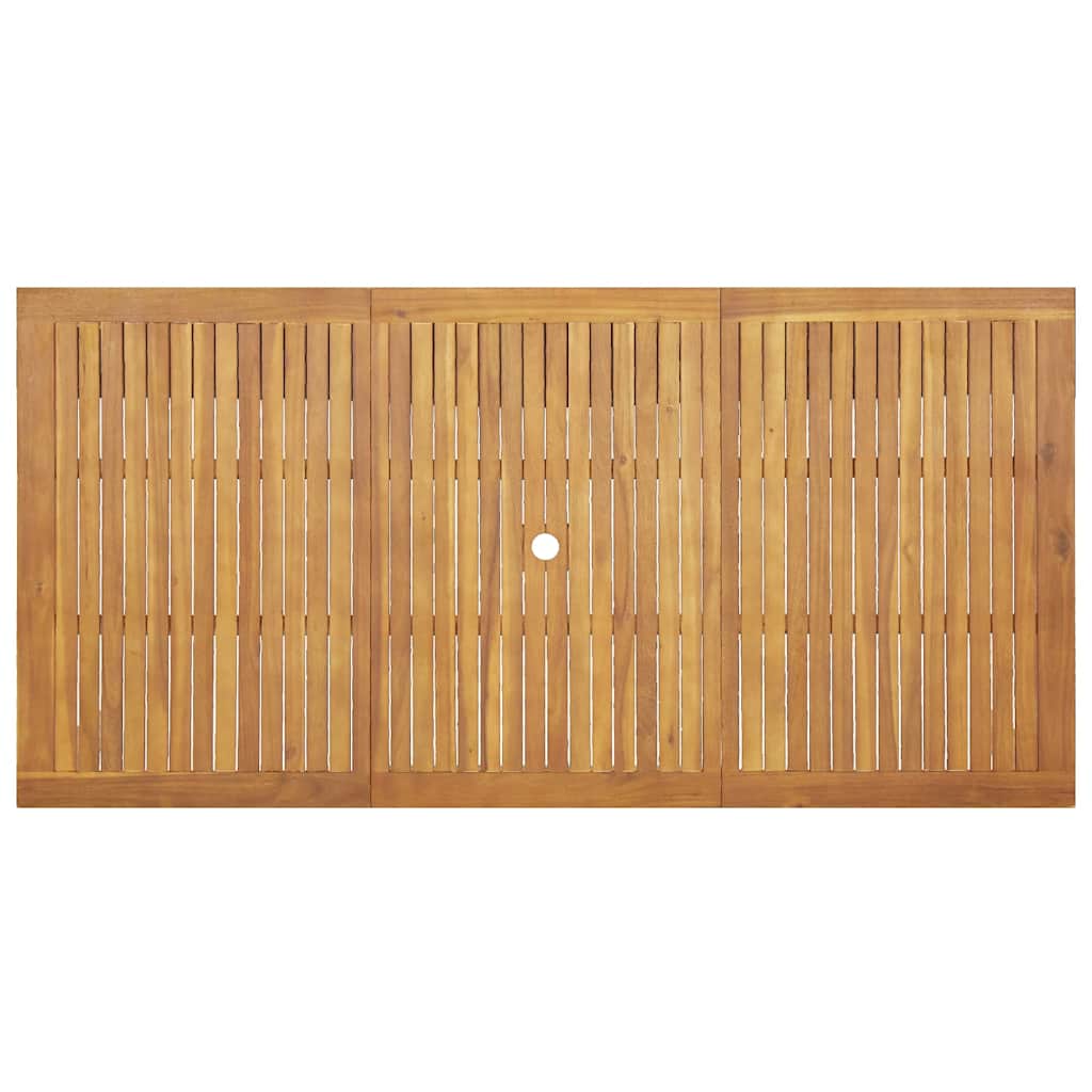 Tuin eettafelset 9 pcs Bruin Massief Acaciahout is nu te koop bij PeponiXL, paradijselijk wonen!