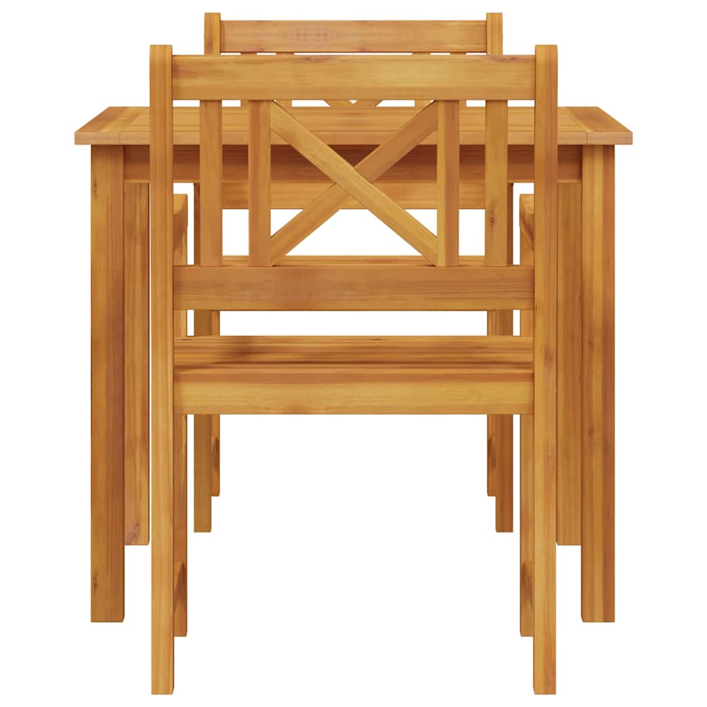 Tuin eettafelset 3 pcs Bruin Massief acaciahout is nu te koop bij PeponiXL, paradijselijk wonen!