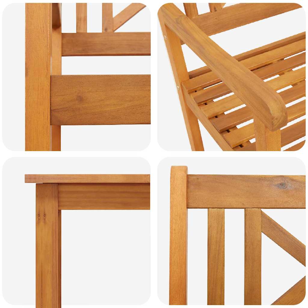 Tuin eettafelset 5 pcs Bruin Massief acaciahout is nu te koop bij PeponiXL, paradijselijk wonen!