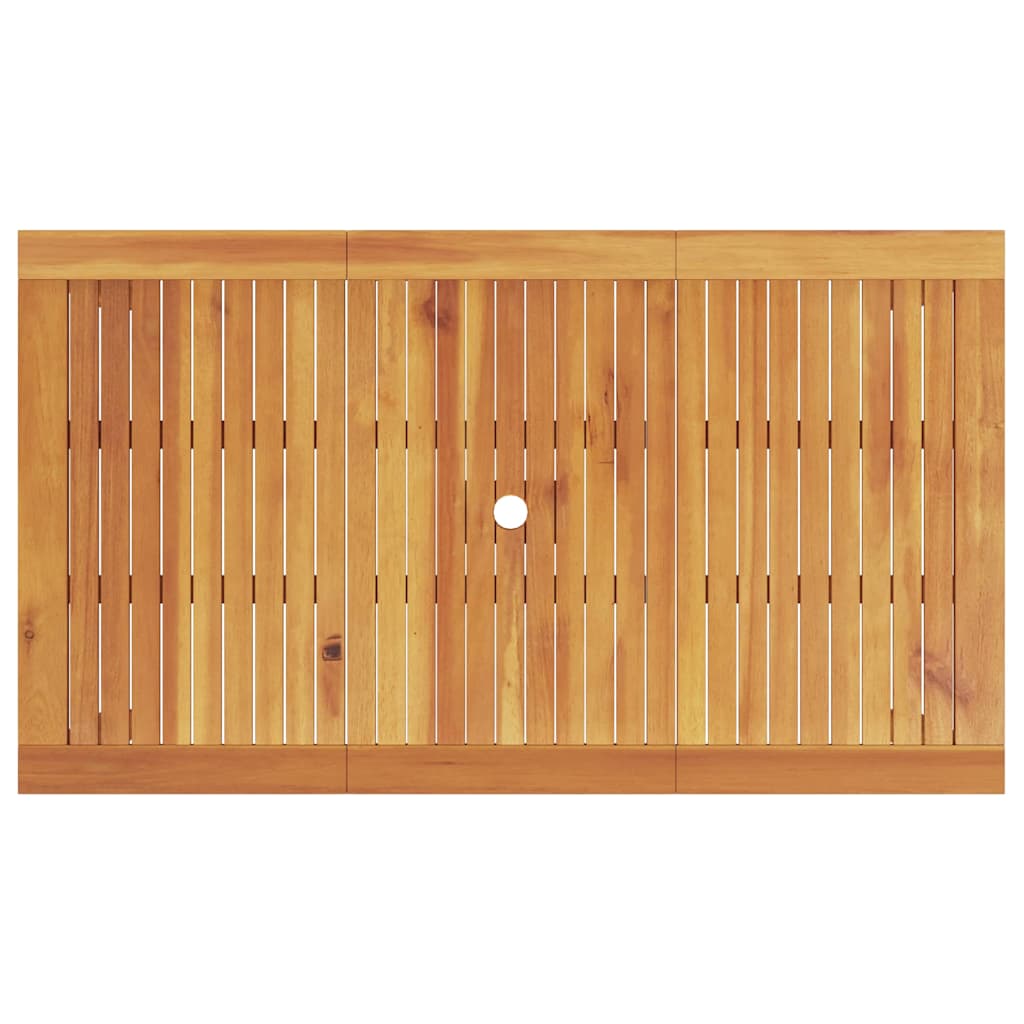 Tuin eettafelset 7 pcs Bruin Massief Acaciahout is nu te koop bij PeponiXL, paradijselijk wonen!