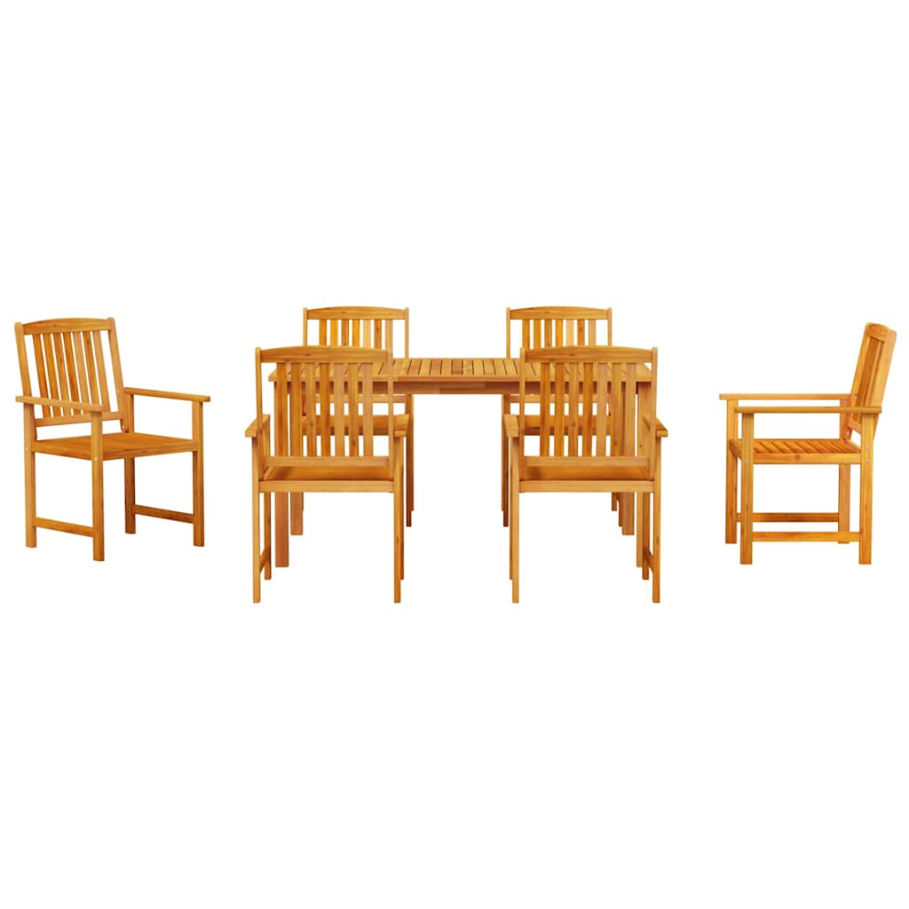 Tuin eettafelset 5 pcs Bruin Massief Acaciahout is nu te koop bij PeponiXL, paradijselijk wonen!