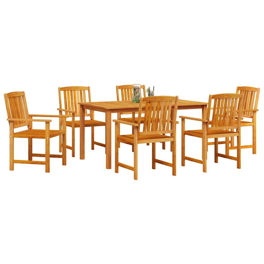 Tuin eettafelset 5 pcs Bruin Massief Acaciahout is nu te koop bij PeponiXL, paradijselijk wonen!