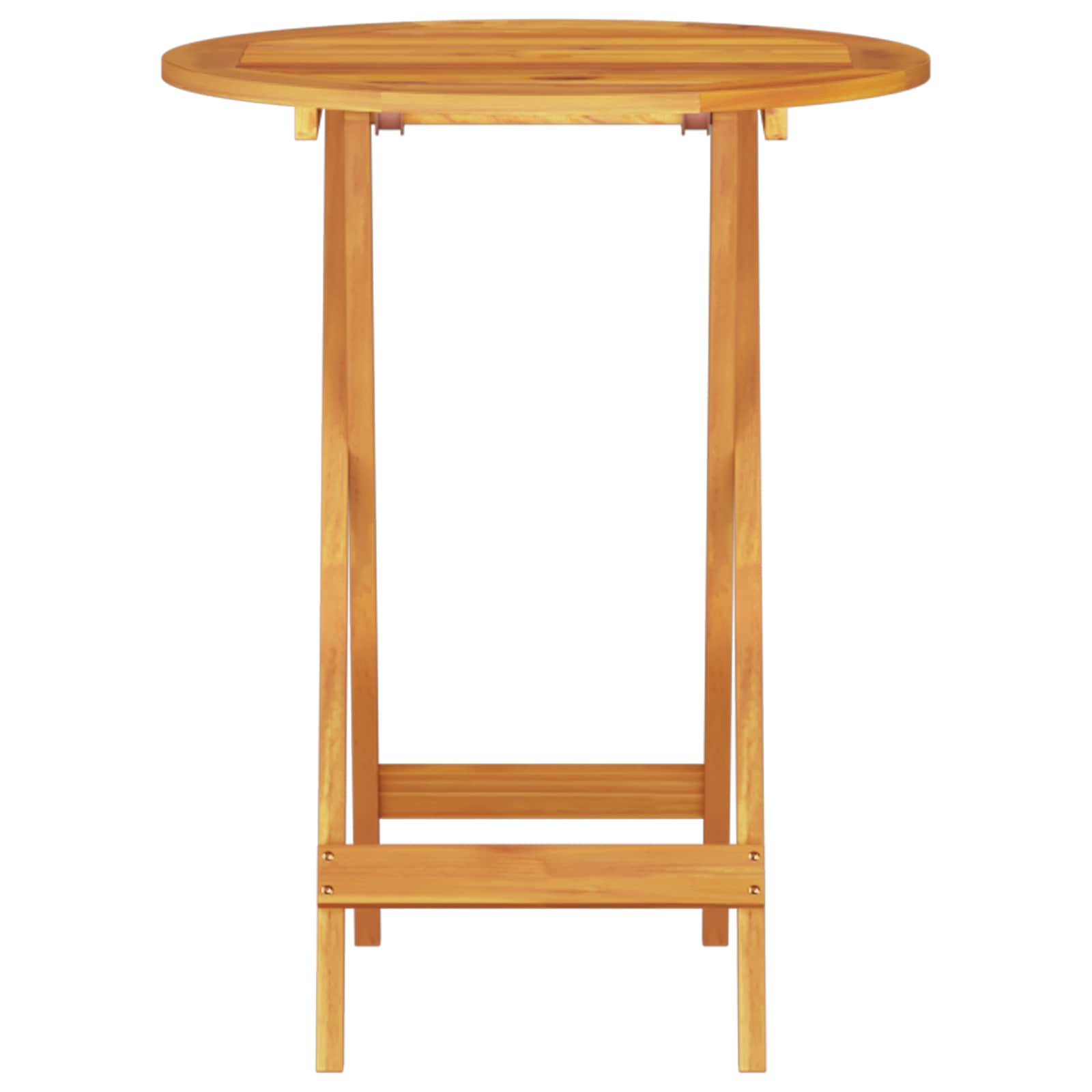 Vouw Bistro Set 3 pcs Bruin Massief Acaciahout is nu te koop bij PeponiXL, paradijselijk wonen!