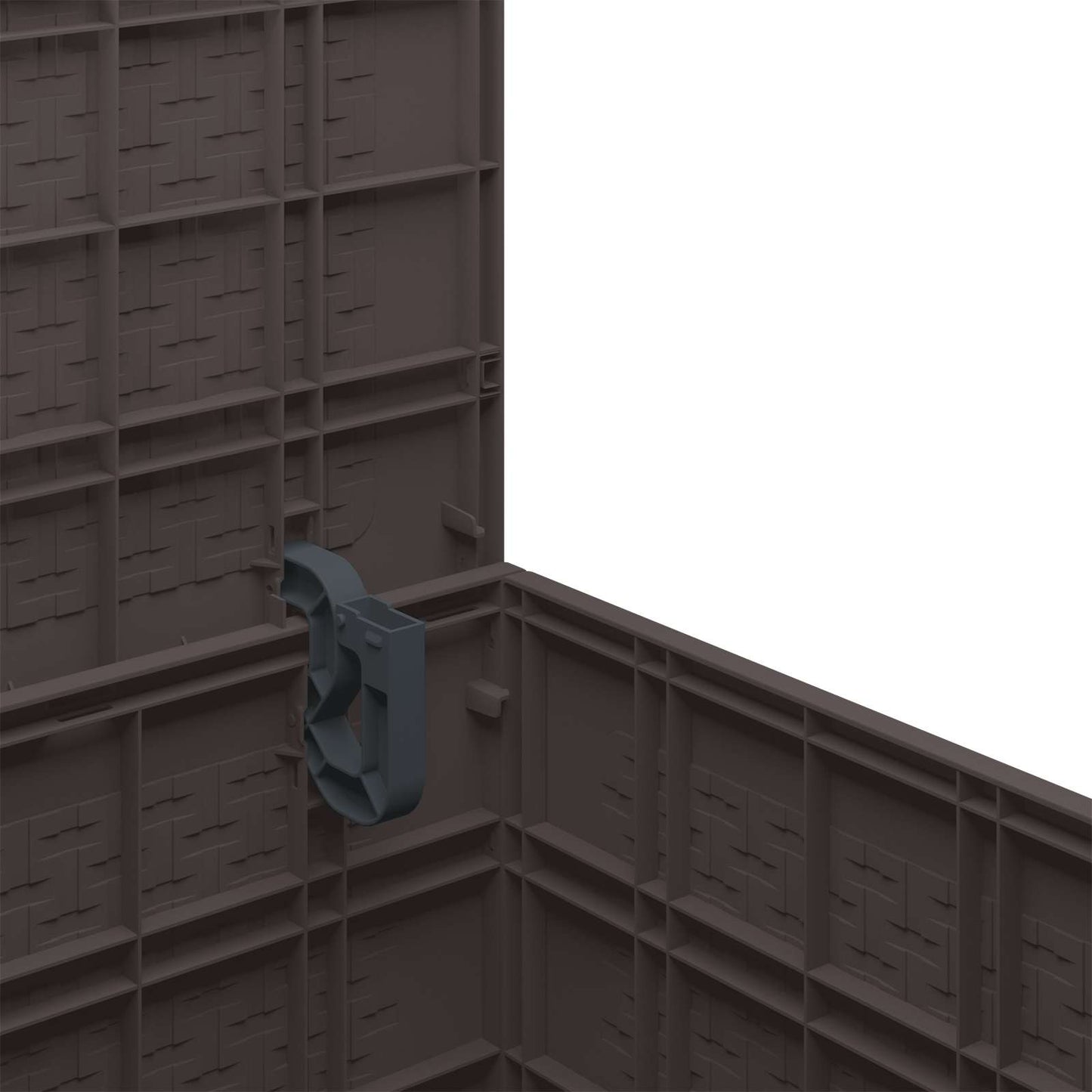 Tuinopslagdoos met opslag Bruin 55 x 53 x 57 cm Polypropyleen