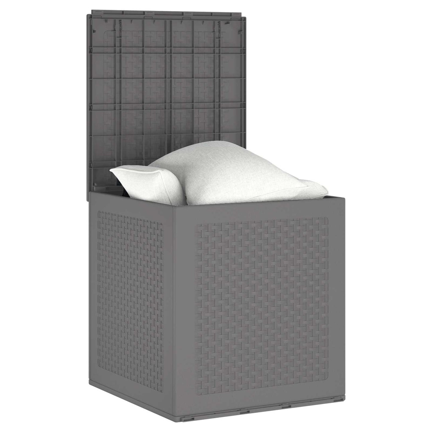 Opbergbox met opslag Lichtgrijs 55 x 53 x 57 cm Polypropyleen is nu te koop bij PeponiXL, paradijselijk wonen!