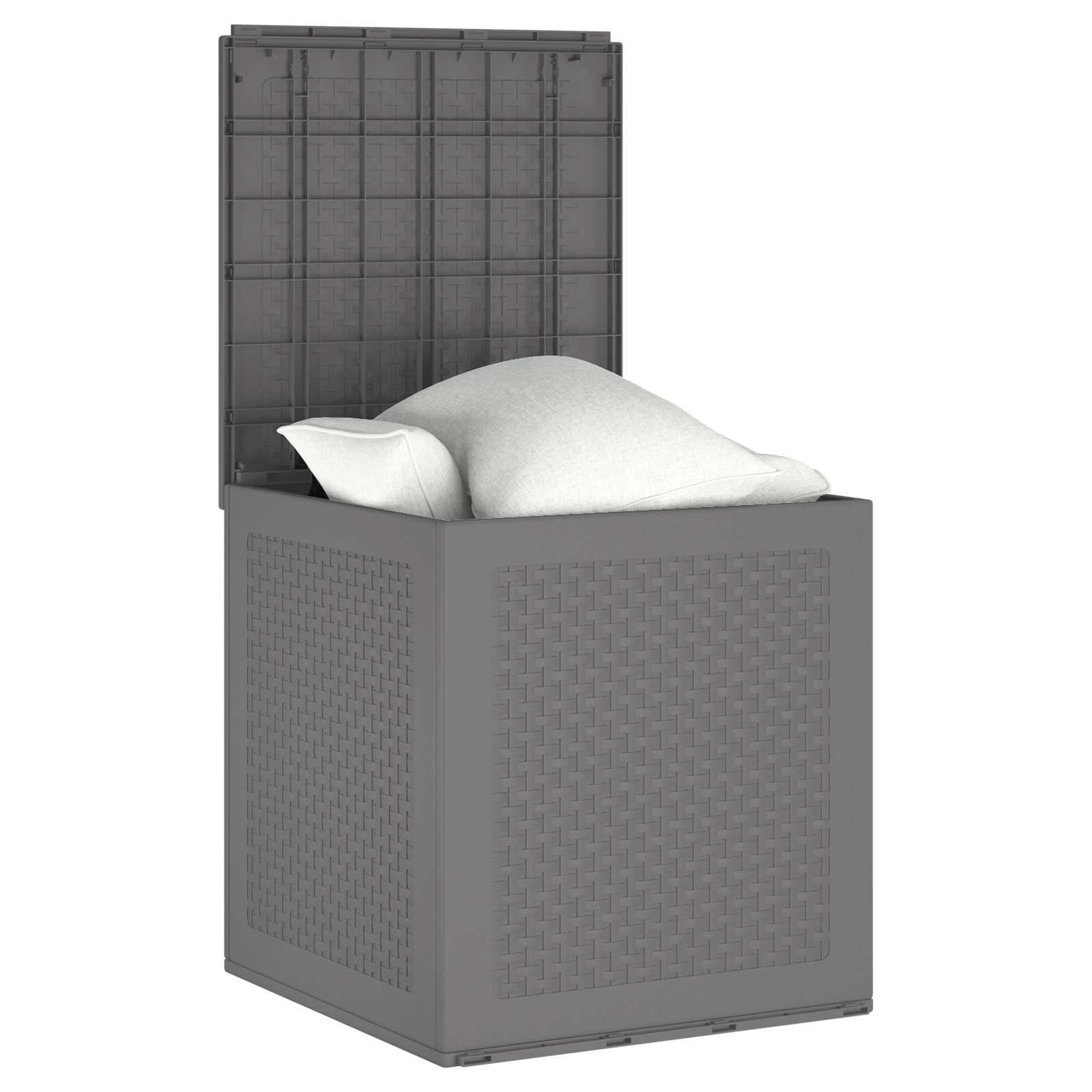 Opbergbox met opslag Lichtgrijs 55 x 53 x 57 cm Polypropyleen is nu te koop bij PeponiXL, paradijselijk wonen!