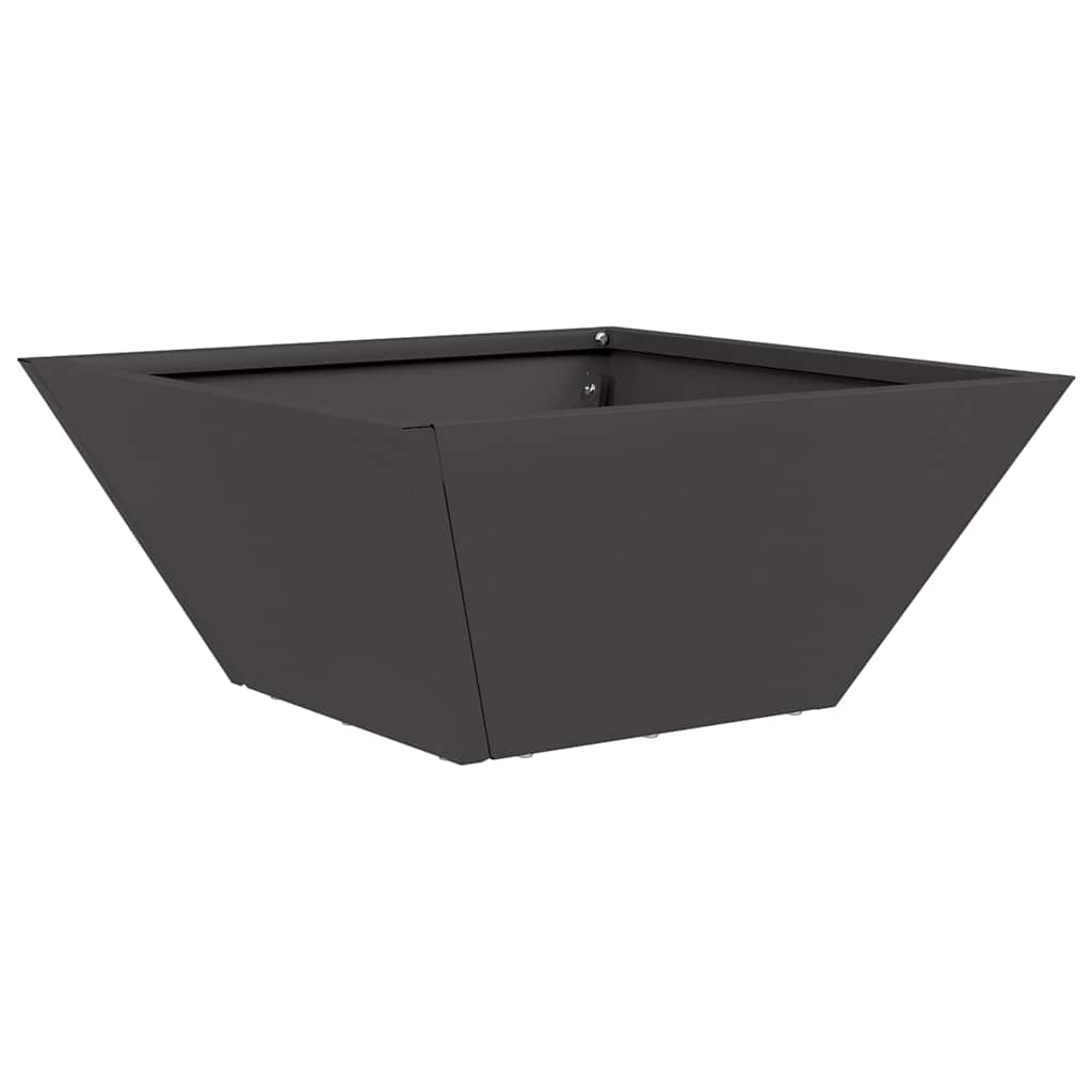 Tuin Bloempot Zwart 35 x 35 x 15 cm Koudgewalst staal is nu te koop bij PeponiXL, paradijselijk wonen!