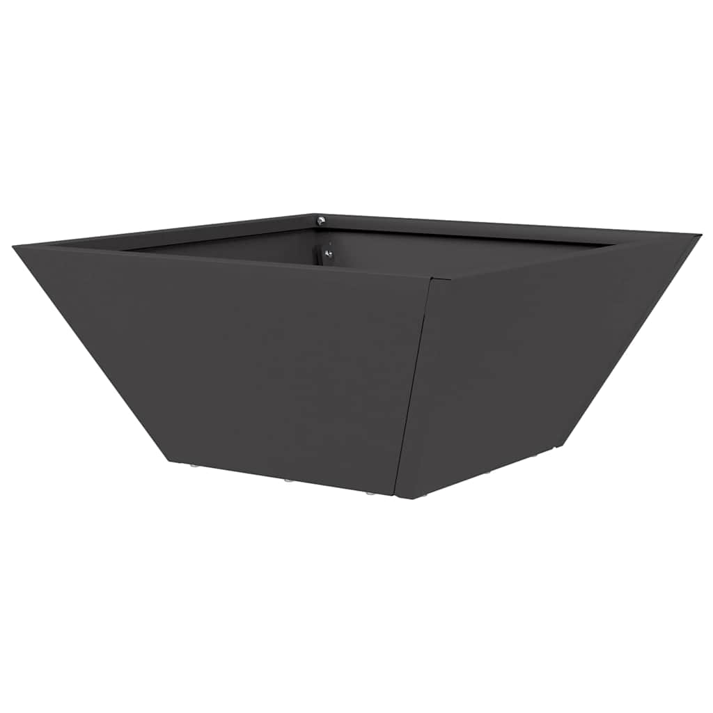 Tuin Bloempot Zwart 35 x 35 x 15 cm Koudgewalst staal is nu te koop bij PeponiXL, paradijselijk wonen!