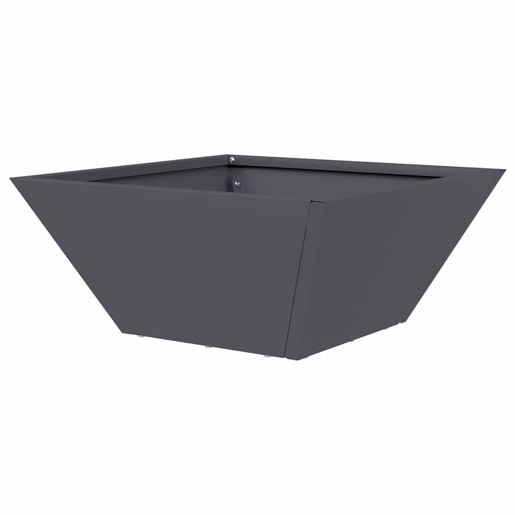 Tuin Bloempot Antraciet 35 x 35 x 15 cm Koudgewalst staal is nu te koop bij PeponiXL, paradijselijk wonen!