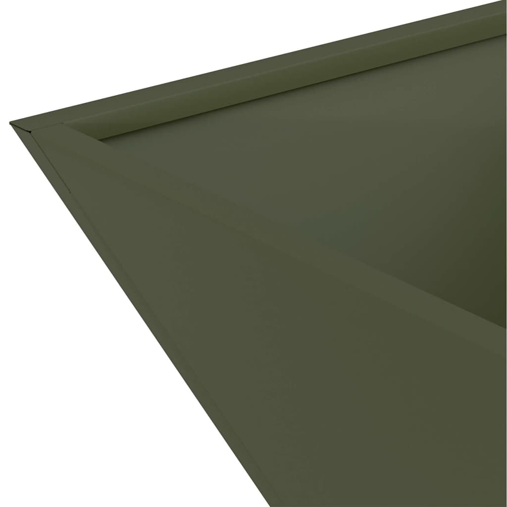 Tuin Bloempot Olijf Groen 35 x 35 x 15 cm Koudgewalst staal is nu te koop bij PeponiXL, paradijselijk wonen!