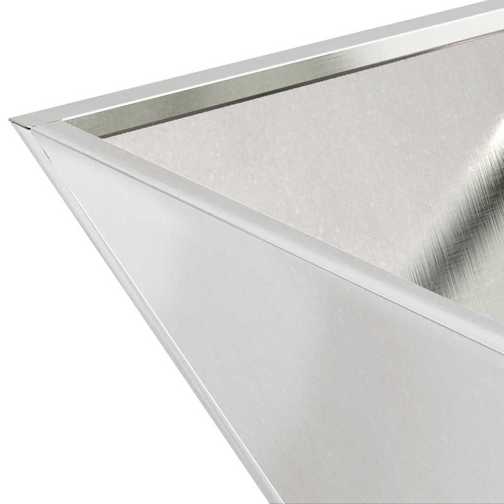 Tuin Bloempot Zilver 35 x 35 x 15 cm Roestvrij staal is nu te koop bij PeponiXL, paradijselijk wonen!