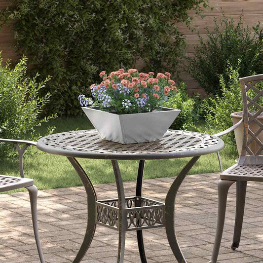 Tuin Bloempot 5 pcs Zilver 35 x 35 x 15 cm Roestvrij staal is nu te koop bij PeponiXL, paradijselijk wonen!