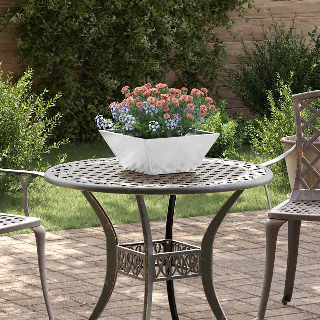 Tuin Bloempot Zilver 35 x 35 x 15 cm Gegalvaniseerd staal is nu te koop bij PeponiXL, paradijselijk wonen!