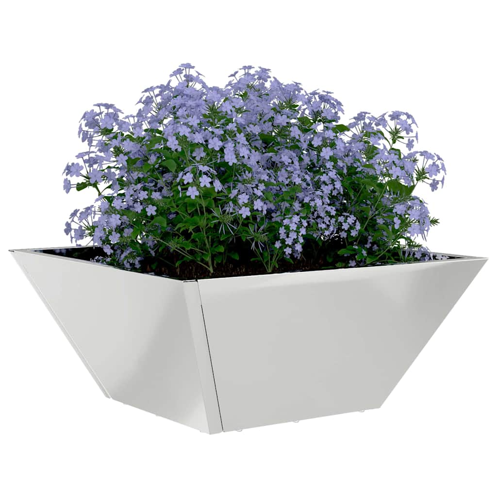 Tuin Bloempot 5 pcs Zilver 35 x 35 x 15 cm Gegalvaniseerd staal is nu te koop bij PeponiXL, paradijselijk wonen!