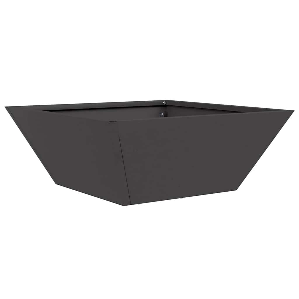 Tuin Bloempot Zwart 40 x 40 x 15 cm Koudgewalst staal is nu te koop bij PeponiXL, paradijselijk wonen!