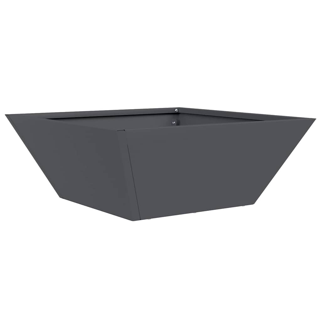 Tuin Bloempot Antraciet 40 x 40 x 15 cm Koudgewalst staal is nu te koop bij PeponiXL, paradijselijk wonen!