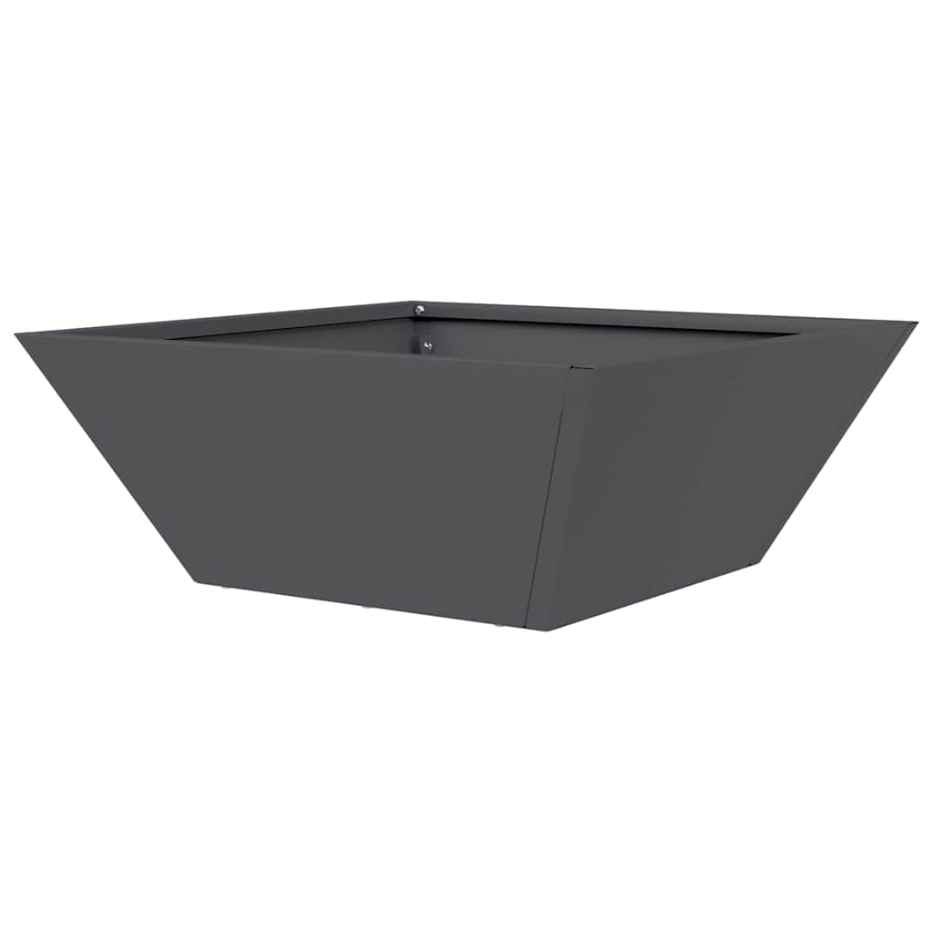 Tuin Bloempot Antraciet 40 x 40 x 15 cm Koudgewalst staal is nu te koop bij PeponiXL, paradijselijk wonen!