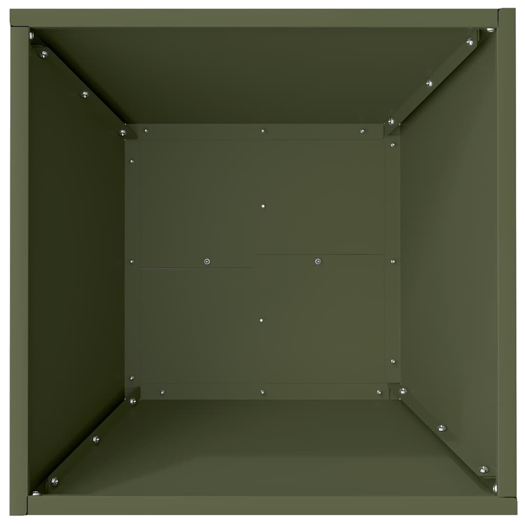 Tuin Bloempot 5 pcs Olijf Groen 40 x 40 x 15 cm is nu te koop bij PeponiXL, paradijselijk wonen!
