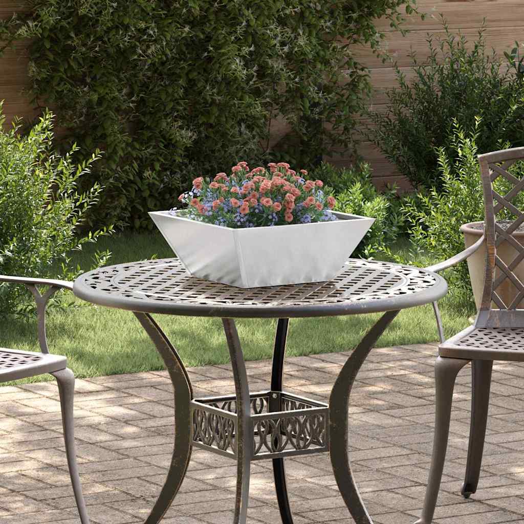 Tuin Bloempot 5 pcs Zilver 40 x 40 x 15 cm Roestvrij staal is nu te koop bij PeponiXL, paradijselijk wonen!