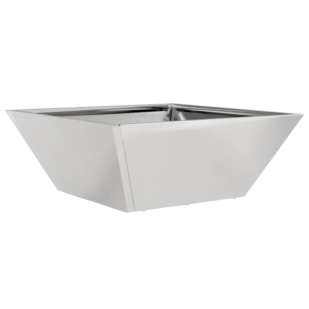 Tuin Bloempot 5 pcs Zilver 40 x 40 x 15 cm Roestvrij staal is nu te koop bij PeponiXL, paradijselijk wonen!