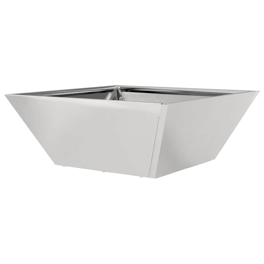 Tuin Bloempot 5 pcs Zilver 40 x 40 x 15 cm Roestvrij staal is nu te koop bij PeponiXL, paradijselijk wonen!
