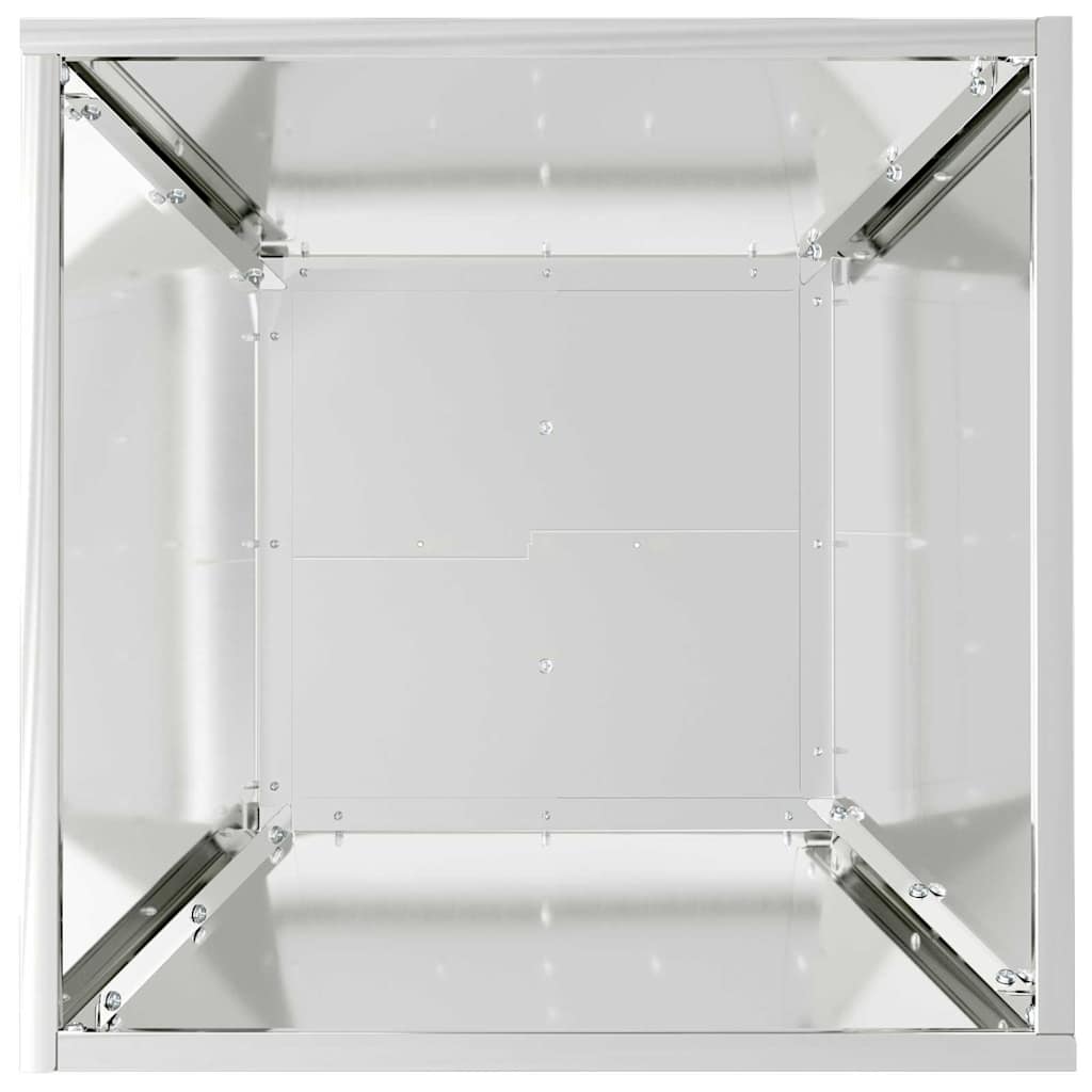 Tuin Bloempot Zilver 40 x 40 x 15 cm Gegalvaniseerd staal is nu te koop bij PeponiXL, paradijselijk wonen!