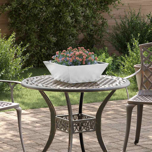 Tuin Bloempot 5 pcs Zilver 40 x 40 x 15 cm Gegalvaniseerd staal is nu te koop bij PeponiXL, paradijselijk wonen!