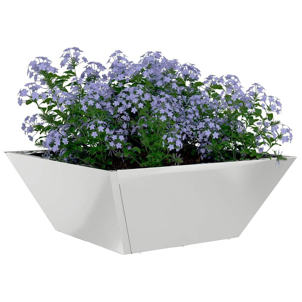 Tuin Bloempot 5 pcs Zilver 40 x 40 x 15 cm Gegalvaniseerd staal is nu te koop bij PeponiXL, paradijselijk wonen!
