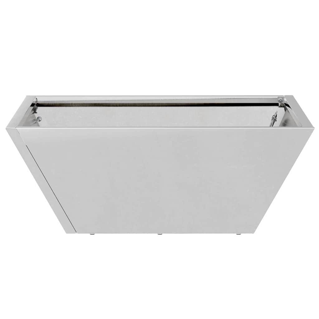 Tuin Bloempot 5 pcs Zilver 40 x 40 x 15 cm Gegalvaniseerd staal is nu te koop bij PeponiXL, paradijselijk wonen!
