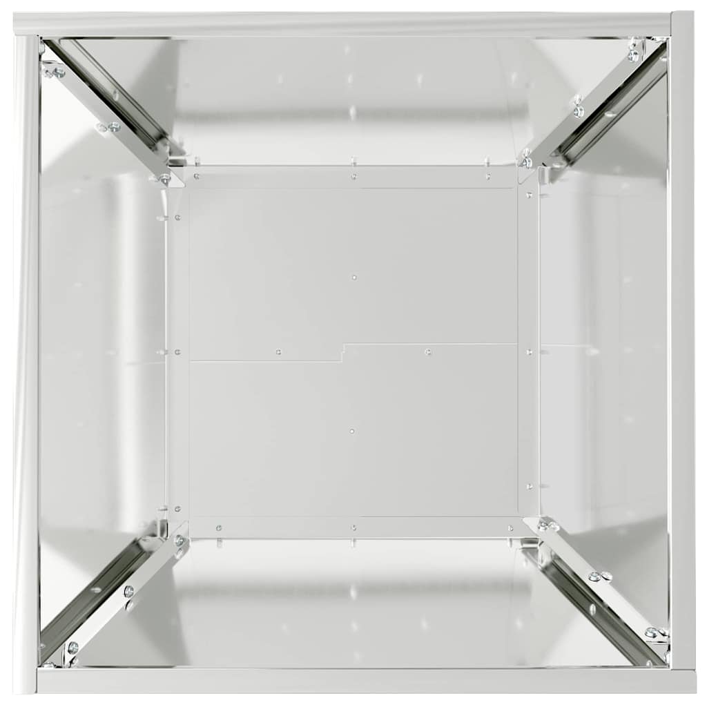 Tuin Bloempot 5 pcs Zilver 40 x 40 x 15 cm Gegalvaniseerd staal is nu te koop bij PeponiXL, paradijselijk wonen!