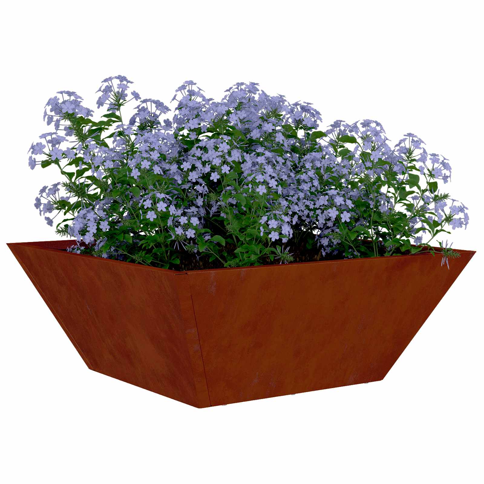 Tuin Bloempot Roestig 40 x 40 x 15 cm Cortenstaal is nu te koop bij PeponiXL, paradijselijk wonen!
