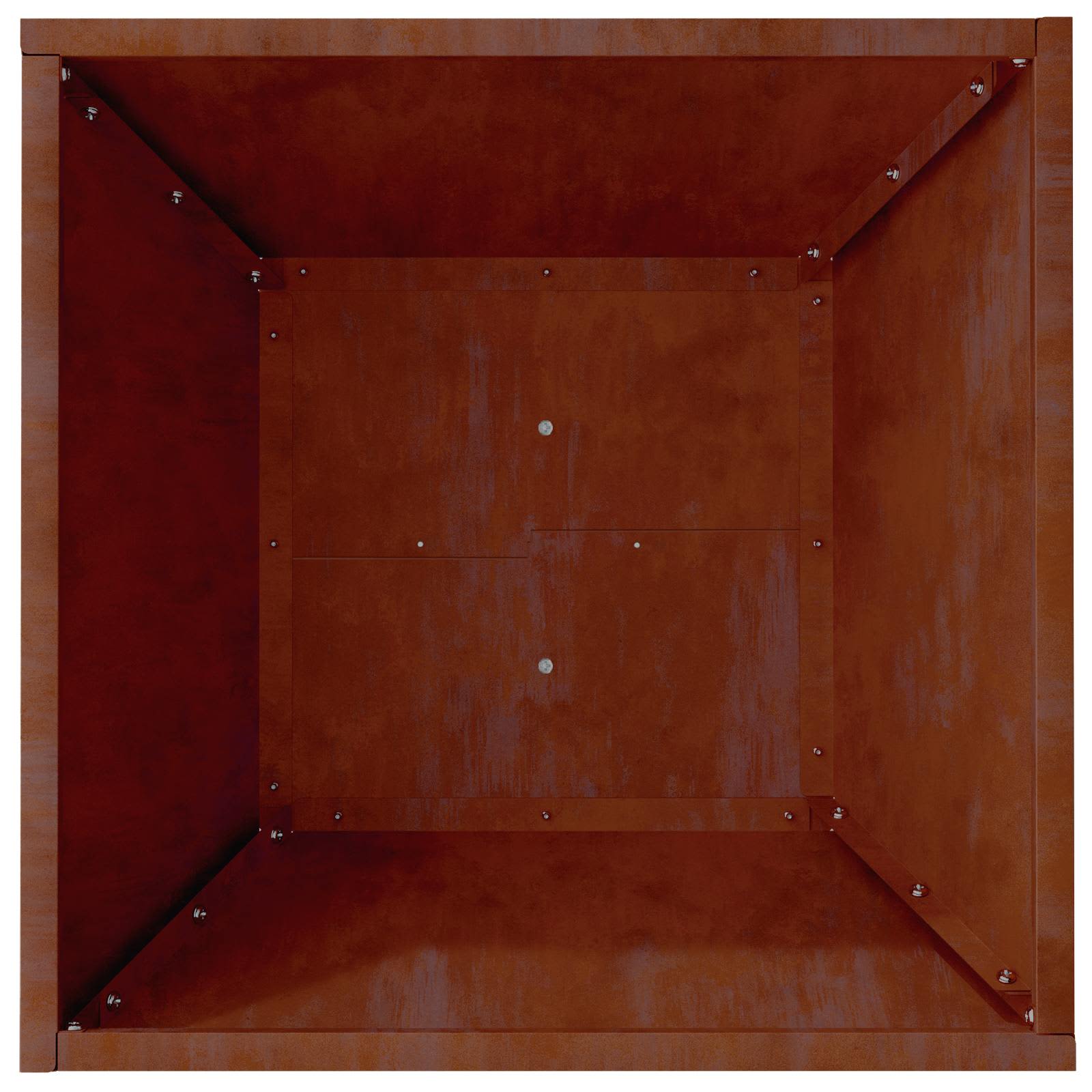 Tuin Bloempot Roestig 40 x 40 x 15 cm Cortenstaal is nu te koop bij PeponiXL, paradijselijk wonen!