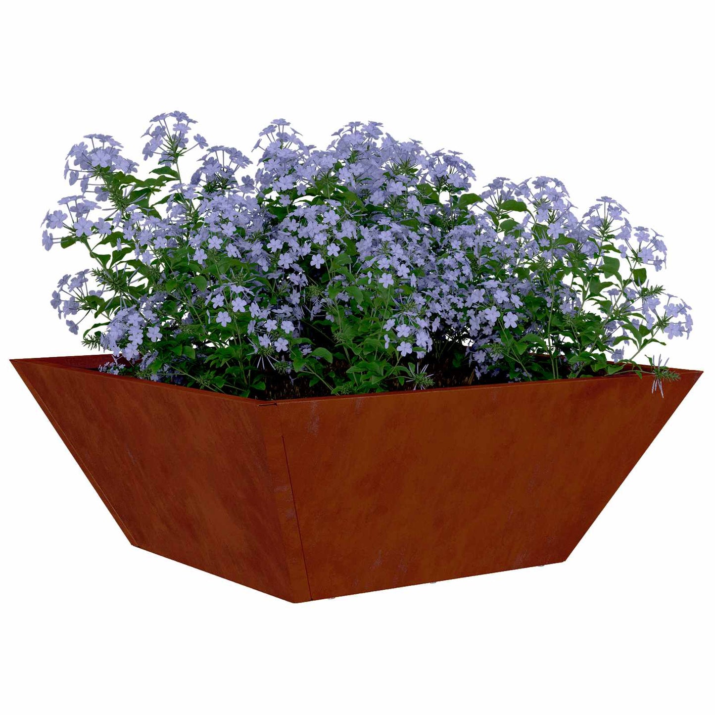 Tuin Bloempot 5 pcs Roestig 40 x 40 x 15 cm Cortenstaal is nu te koop bij PeponiXL, paradijselijk wonen!