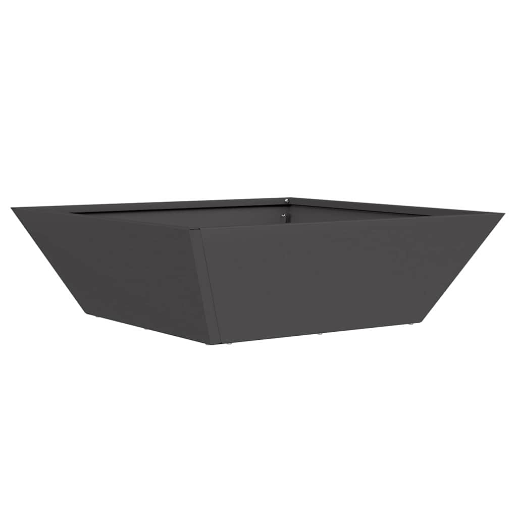 Tuin Bloempot Zwart 50 x 50 x 15 cm Koudgewalst staal is nu te koop bij PeponiXL, paradijselijk wonen!