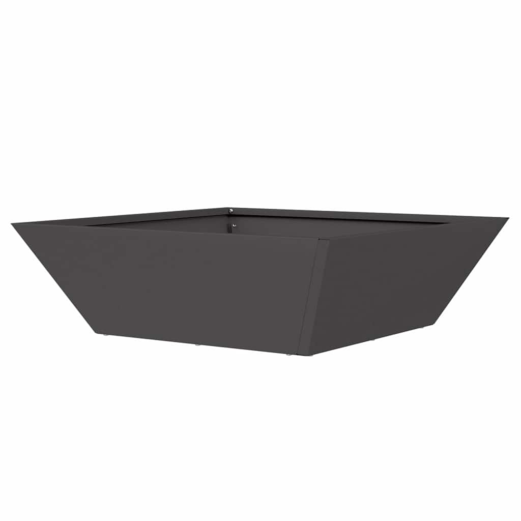 Tuin Bloempot Zwart 50 x 50 x 15 cm Koudgewalst staal is nu te koop bij PeponiXL, paradijselijk wonen!