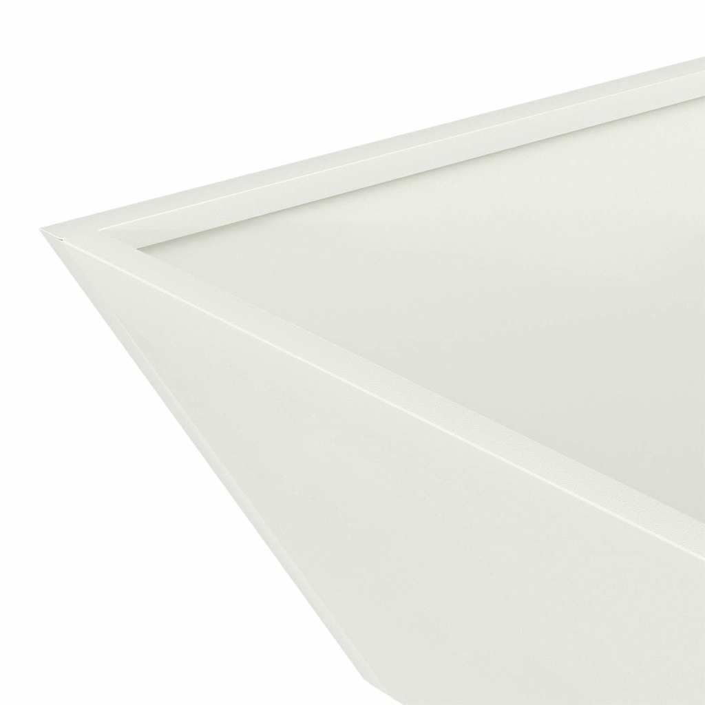 Tuin Bloempot Wit 50 x 50 x 15 cm Koudgewalst staal is nu te koop bij PeponiXL, paradijselijk wonen!
