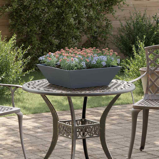 Tuin Bloempot 5 pcs Antraciet 50 x 50 x 15 cm Koudgewalst staal is nu te koop bij PeponiXL, paradijselijk wonen!