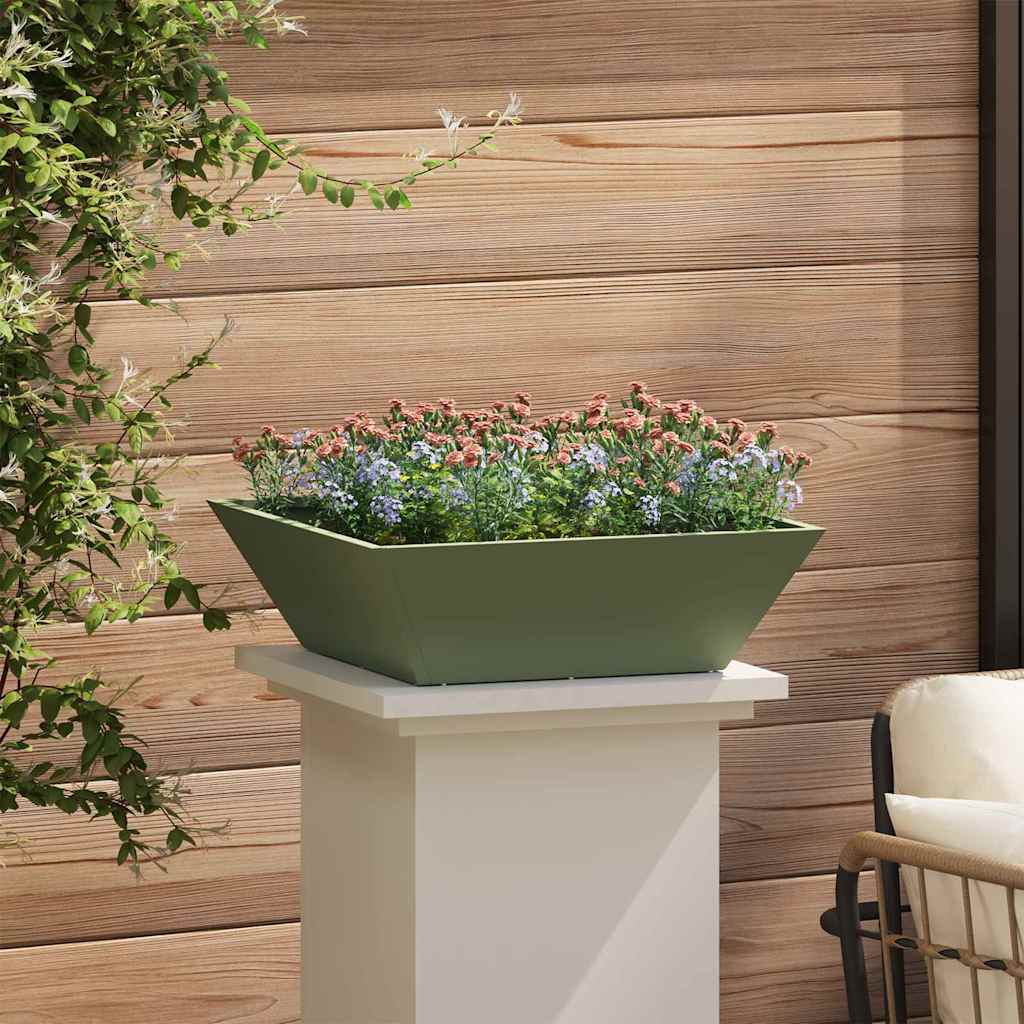 Tuin Bloempot 5 pcs Olijf Groen 50 x 50 x 15 cm is nu te koop bij PeponiXL, paradijselijk wonen!